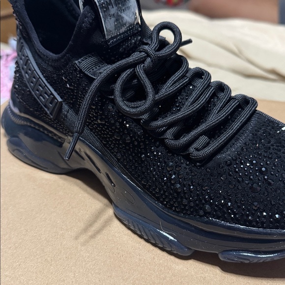Steve Madden Black Rhinestone Sneakers - Picture 1 of 6